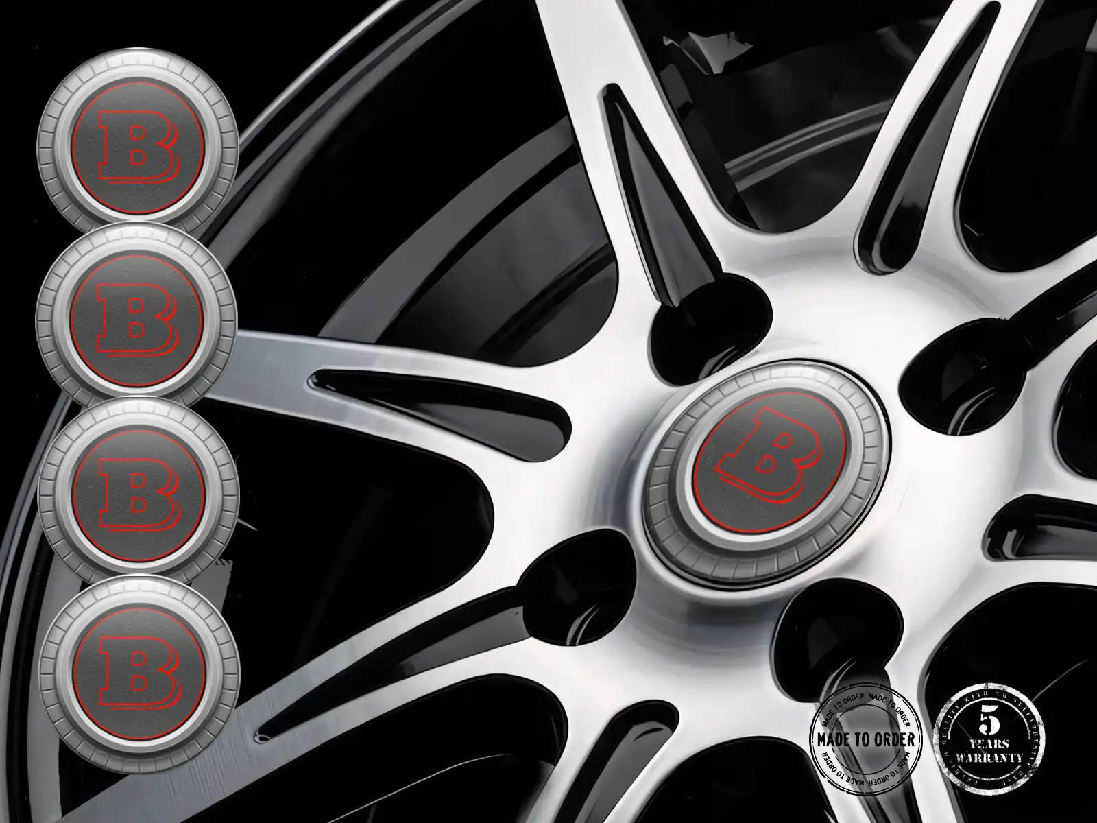 Brabus Logo Silicone Adesivi Racing Interstellar Pro